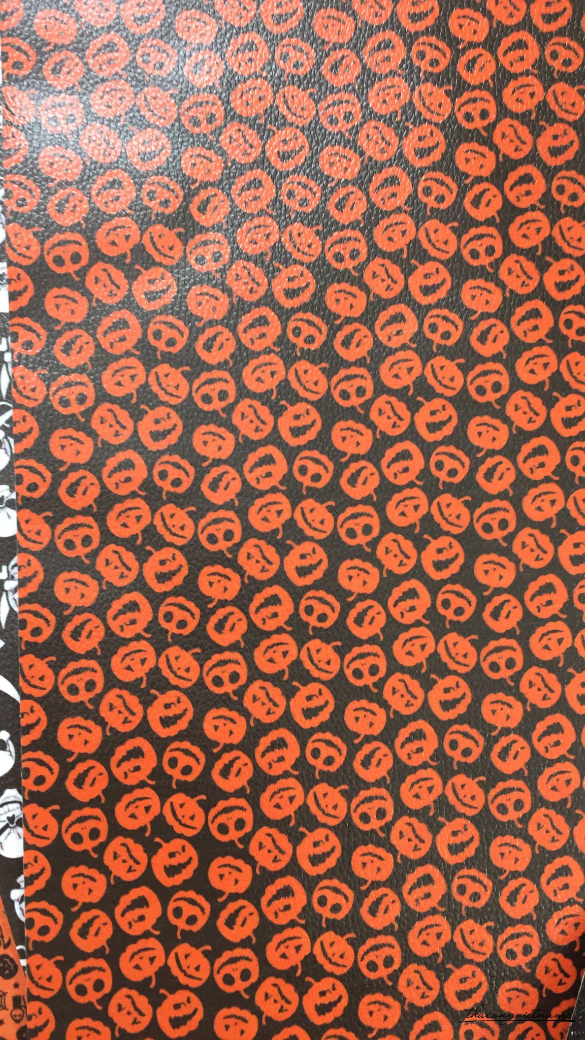 Vải Halloween giả da - MS2